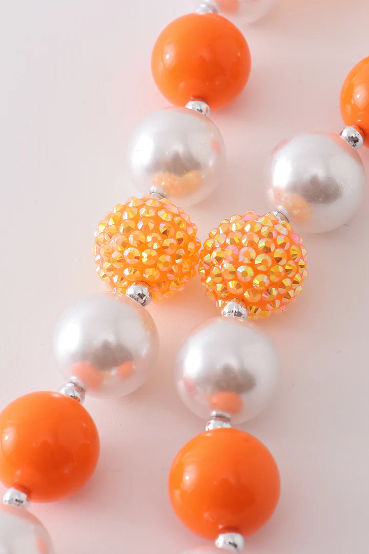 Pumpkin pearl necklace