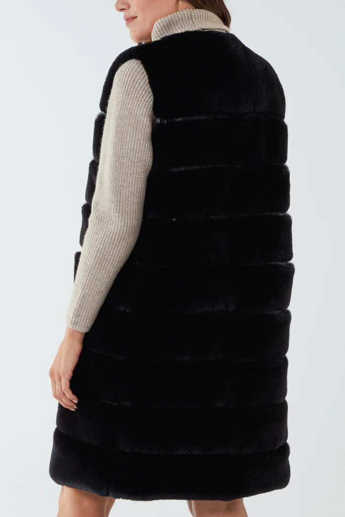 Longline Faux Fur Gilet